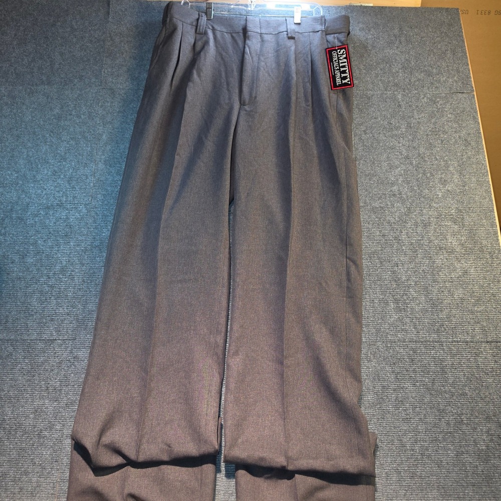 Smitty Umpire Plate Pants Men 38 Grey New Unfinished Hem Expander Waist BBS376